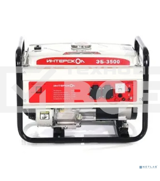 Электрогенератор бензиновый Интерскол ЭБ-3500, 2.8 кВт, 87 дБ, 45 кг