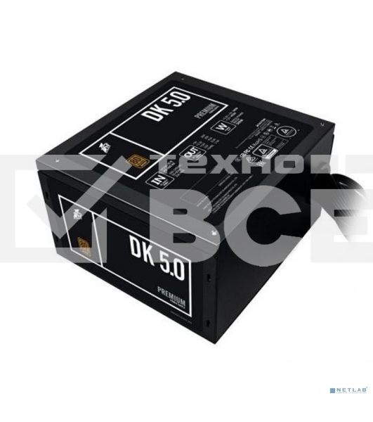 Блок питания 1STPLAYER DK PREMIUM PS-500AX, 500Вт, 80 PLUS Bronze, 120мм, черный