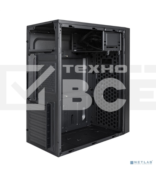 Компьютерный корпус Miditower ExeGate AA-440U-AA400 (ATX, AA400 8 см, 2*USB+1*USB3.0, аудио, черный)