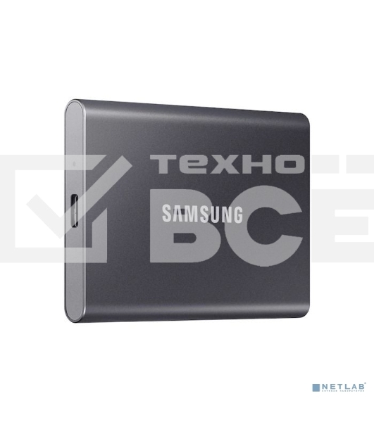 Внешний SSD Samsung T7, 2TB, USB 3.2 Gen 2 Type-C, R/W 1050/1000, титан