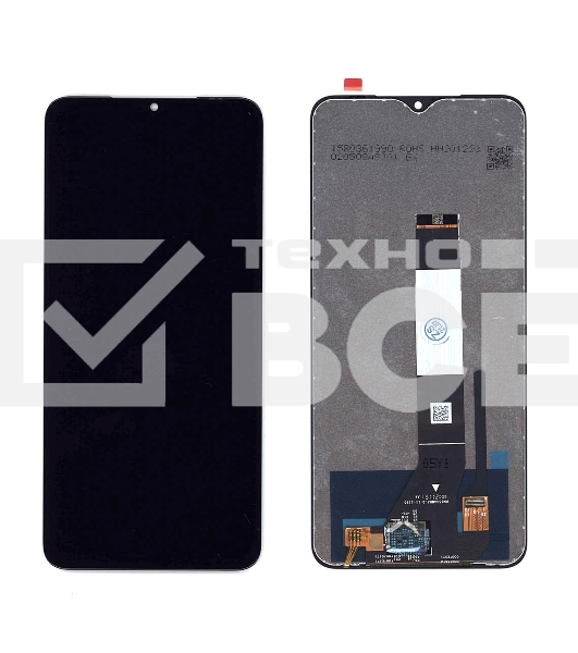 Дисплей в сборе с тачскрином для Xiaomi Poco M3, черный