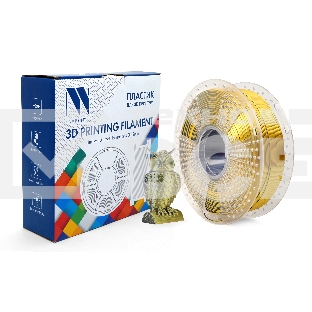 Филамент NVPRINT Silk PLA+  Black/Gold   для 3D печати диаметр 1.75мм  длина 330 метров  масса 1 кг