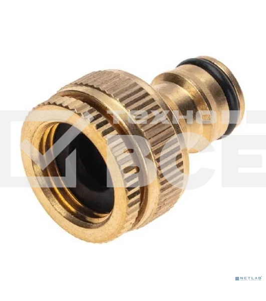 Адаптер латунный 1/2дюйм-3/4дюйм внутренняя резьба с переходником ЧЕТЫРЕ СЕЗОНА 62-0273