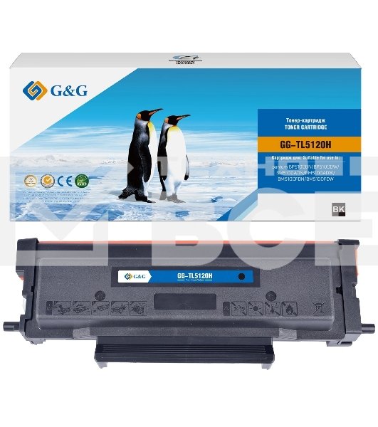 Картридж лазерный G&G GG-TL5120H черный (6000стр.) для Pantum BM5100ADN/BM5100ADW/BP5100DN/BP5100DW