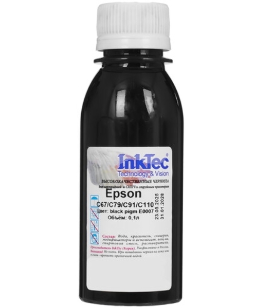 Чернила Epson R200/R270 (InkTec) T0821, BK, 0,1л