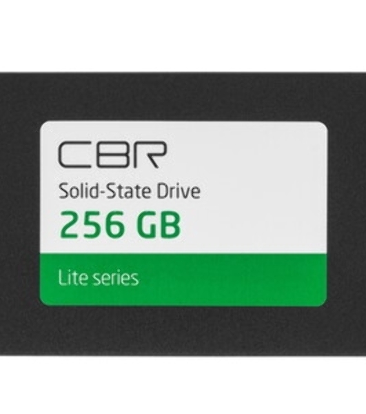 Накопитель SSD CBR Base, 2.5', 256Gb, SATA III, R/W 550/500