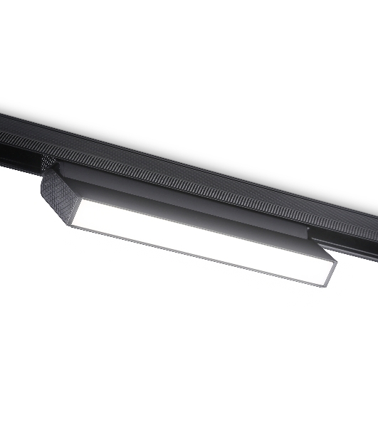 Светильник трековый светодиодный GL4062 BK черный IP20 12W 4200K 48V 223*22*105