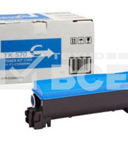 Картридж лазерный Kyocera TK-570C (1T02HGCEU0) голубой для FS-C5400DN/7035CDN 12000 стр.