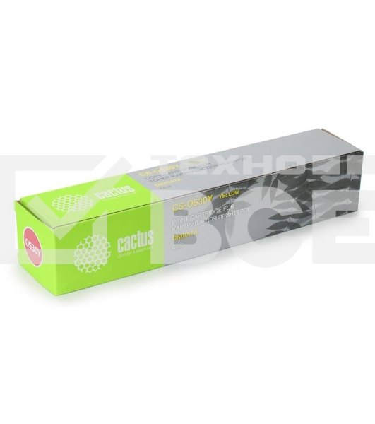 Картридж лазерный Cactus CS-O530Y жёлтый (5000 стр.) для OKI C530