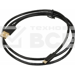 Кабель USB2.0 2A Square Connector USB A (m)/micro USB B (m) 1м Позолоченные контакты