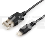Кабель USB Cablexpert CC-USB-AP2MBP AM/Apple, для iPhone5/6 Lightning, 1м, черный, пакет, фото3