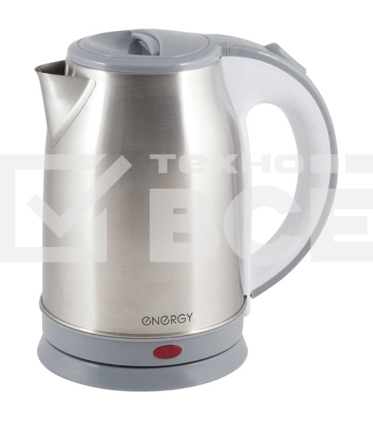 Чайник электрический Energy E-202, нержавейка, 1.8 л, диск