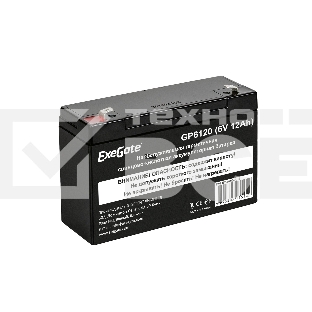 Батарея ExeGate GP6120 (6V 12Ah), клеммы F1