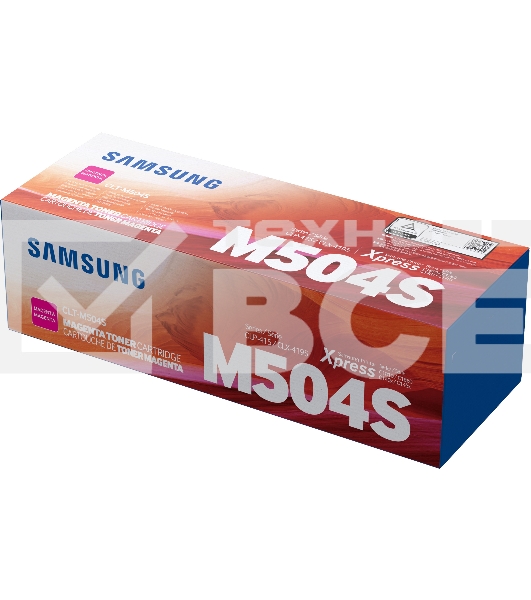 Картридж лазерный SAMSUNG CLT-M504S/ SU294A пурпурный для Samsung CLP-415/CLX-4195 (1800стр.)