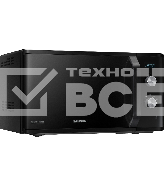 Микроволновая печь Samsung MS23K3614AK черный, 23 л, 800 Вт, переключатели - поворотный механизм