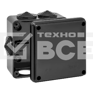 Коробка распределительная ОП 100х100х50мм УХЛ1 IP54 черн. Ruvinil 67050Ч
