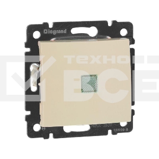 Выключатель Legrand 774310 Valena 10А c подсветкой, сл. кость