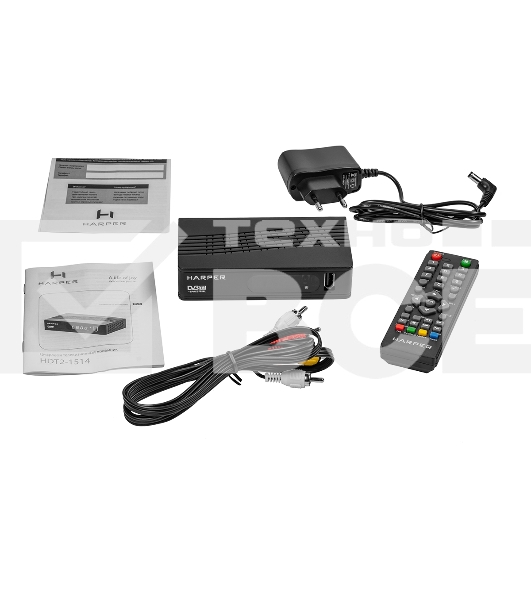 Ресивер DVB-T2 Harper HDT2-1514,черный