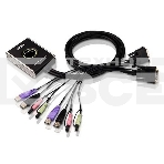 Переключатель KVM ATEN (CS682-AT) KVM+Audio, 1 user USB+DVI-D => 2 cpu USB+DVI-D, со встр.шнурами USB+Audio 2x1.2м., 1920x1200, настол., исп.стандарт., фото2