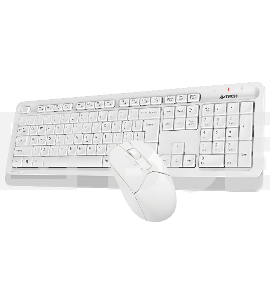 Клавиатура + мышь A4Tech Fstyler FG1012 клав:белый мышь:белый USB беспроводная Multimedia