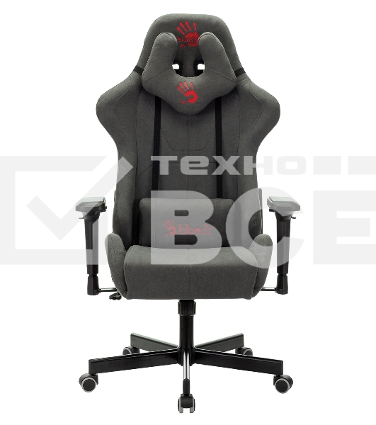 Кресло игровое A4Tech Bloody GC-700, серый, крестовина пластик