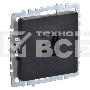 Роз. комп. IEK BRITE RJ45 кат.5E РК10-БрЧ черный