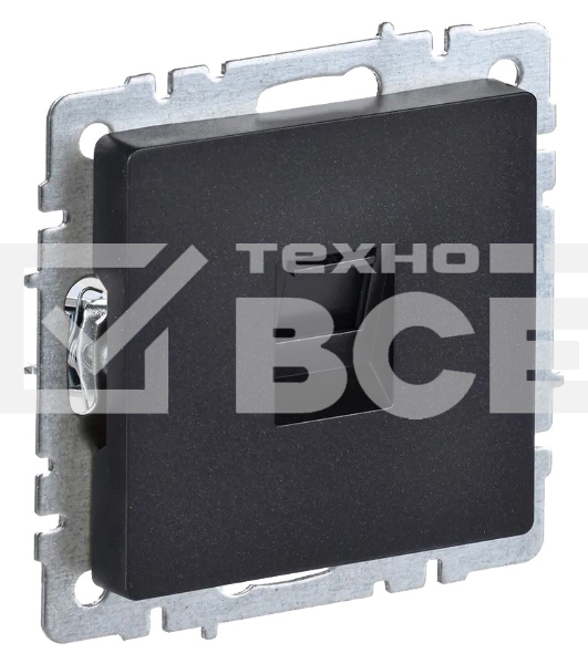 Роз. комп. IEK BRITE RJ45 кат.5E РК10-БрЧ черный