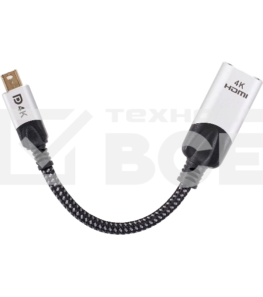 Адаптер miniDisplayPort(M) ---> HDMI(F) 0.15m 4K@60Hz VCOM <CG616M-0.15>