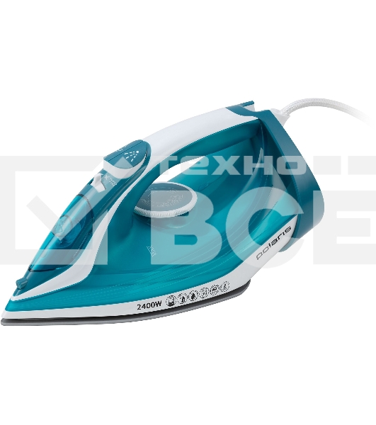 Утюг Polaris PIR2487AK 3m бирюзовый/белый 2400Вт
