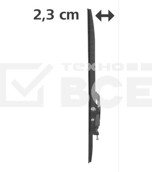 Кронштейн для телевизора Hama 00220809 черный 32