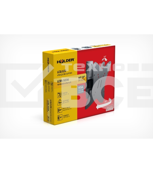 Кронштейн для телевизора Holder LCDS-5036 металлик 19