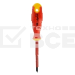 Отвертка диэлектрическая Сибртех PH1 х 80 мм, до 1000 В, двухкомпонентная рукоятка, фото5