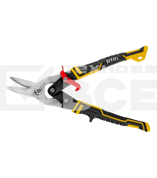 Ножницы по металлу Denzel 270 мм, прямой и левый рез,сталь-СrMo, трехкомп.рук-ки
