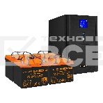 Комплект источника бесперебойного питания Exegate EX295990RUS + батарея 33Aч EX285664RUS 4шт (инвертор, синус, для котла) ExeGate SineTower SZ-3000.LCD.AVR.3SH.1C13.RJ.USB <3000VA/2400W, чистый синусоида, LCD дисплей, AVR, 3*Schuko+1*C13, RJ45/11, USB, линейно-интерактивный, Black> + батарея ExeGate HRL 12-33 (12В, 33Ач) 4шт, фото7