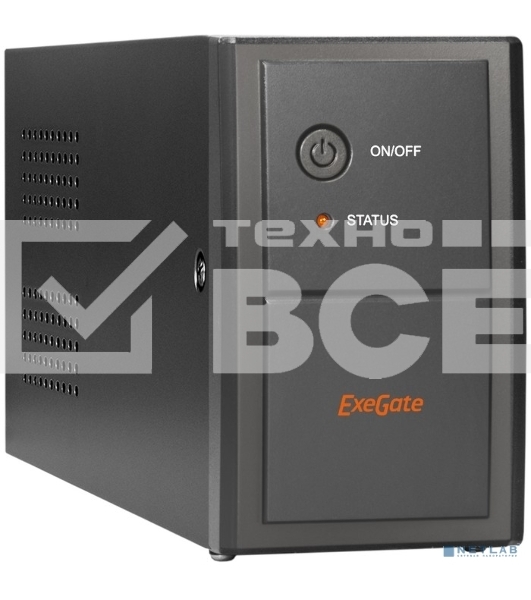Источник бесперебойного питания ExeGate EP285473RUS Power Back BNB-850.LED.AVR.C13.RJ <850VA/480W, LED, AVR,4*IEC-C13, RJ45/11, Black>