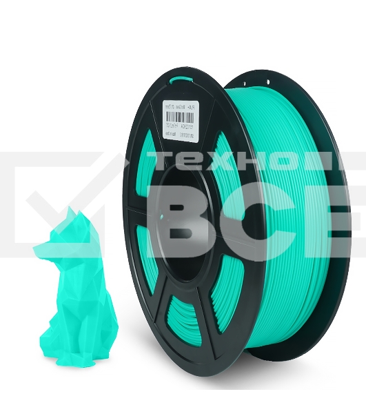 Филамент NVPrint PLA+ Mint Green для 3D печати диаметр 1.75мм длина 330 метров масса 1 кг