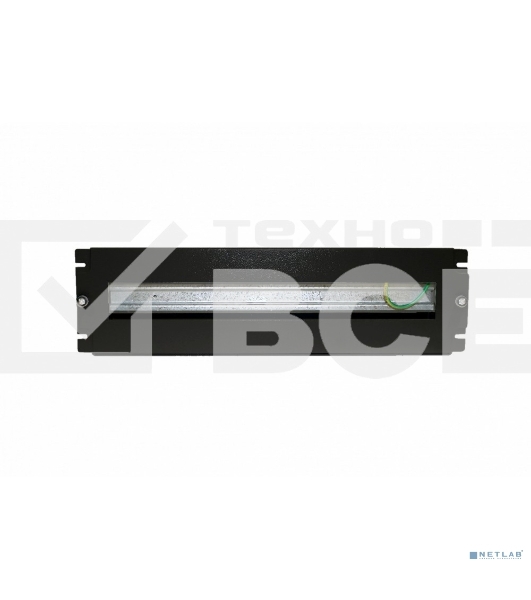 Рейка-DIN Hyperline BPB19-PS-3U-RAL9005 1U черный (упак.:1шт)