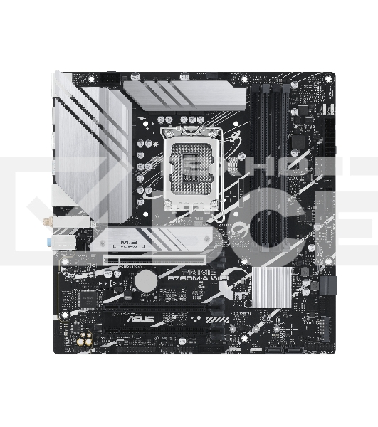 Материнская плата ASUS PRIME B760M-A WIFI, LGA 1700, Intel B760, 4xDDR5, 4xSATA, 2xM.2, 1xPCIe 4.0 x16, 1xPCIe 4.0 x4, 1xPCIe 4.0 x1, 2xHDMI, 1xDP, 1x 2.5Gb LAN, 2xUSB-A 3.2 Gen 2, 4xUSB-A 2.0, 3x3.5 мм, 7.1, mATX