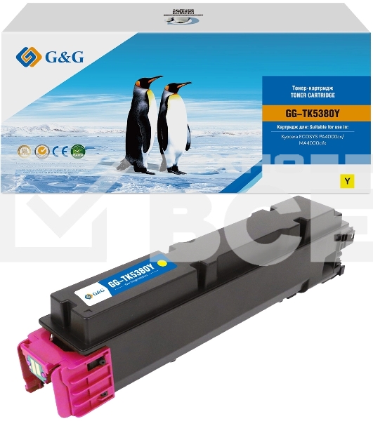 Картридж лазерный G&G GG-TK5380Y (TK-5380Y) желтый (10000 стр.) для Kyocera ECOSYS PA4000cx/MA4000cifx