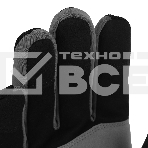 Перчатки универсальные, двойные, работа с сенсорным экраном, вязаная манжета, размер 9 Denzel, фото9