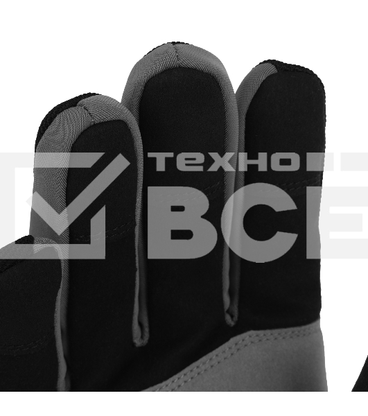 Перчатки универсальные, двойные, работа с сенсорным экраном, вязаная манжета, размер 9 Denzel