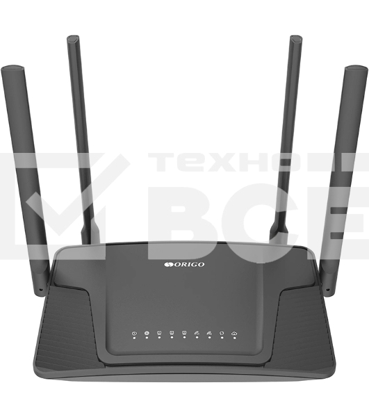 Двухдиапазонный Wi-Fi 6 маршрутизатор AX1500, 1x1000Base-T WAN, 3x1000Base-T LAN, 4 внешние антенны 5 dBi