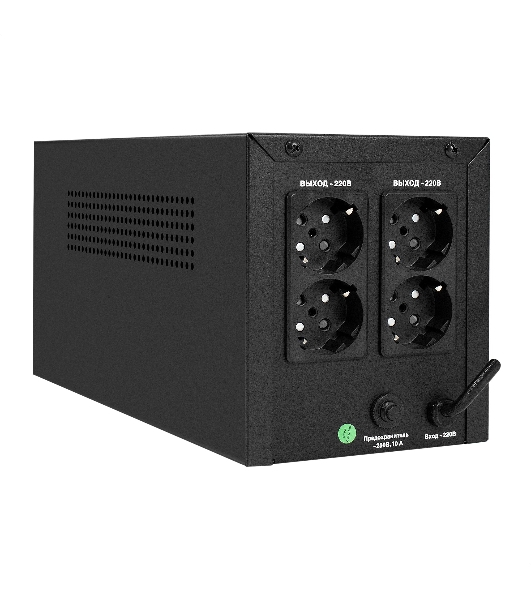 Источник бесперебойного питания ExeGate SpecialPro UNB-1000.LED.AVR.4SH (1000VA/700W, LED, AVR, 4*Schuko, батарея 12V 7.2Ah - 2 шт., металлический корпус, Black)