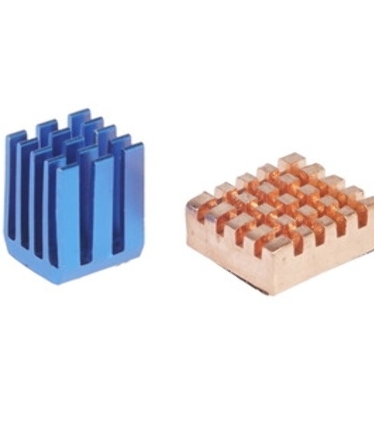 Набор радиаторов ACD RA207 Golden + Blue Heat Sink setfor Raspberry Pi 3