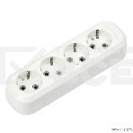 Колодка Smartbuy SBE-16-4-00-Z 4 гнезда 16А/3,5 кВт с заземлением, фото 1