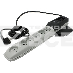 Сетевой фильтр ZIS Pilot Pro 6 розеток (5 евро + 1Gadget Parking) 1.8 м, автомат защиты Surge protector Pilot PRO 6 outlets (5 euro + 1 without ground) 10A / 2.2kVt, 1.8m, automatic circuit-breaker, фото 1