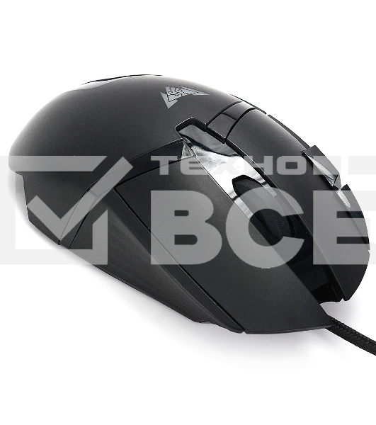 Мышь проводная Crown CMGM-901 черный, 4800 dpi, USB, кнопки - 8