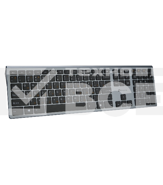 Клавиатура Oklick 890S серый USB беспроводная slim