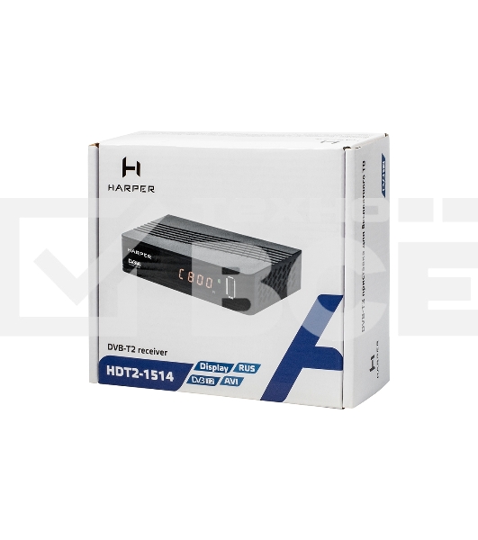 Ресивер DVB-T2 Harper HDT2-1514,черный