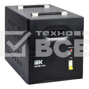 Стабилизатор напряжения IEK Expand 8кВА однофазный черный (IVS21-1-008-11)